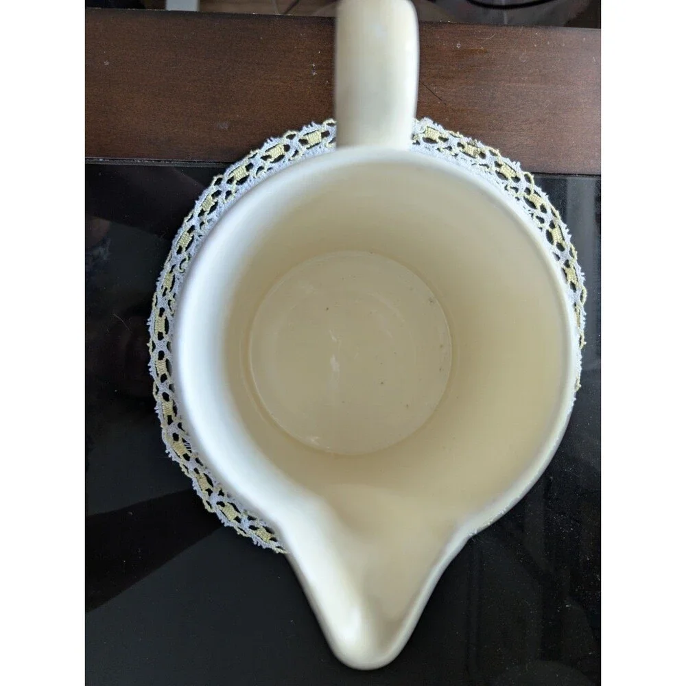Societe Ceramique Maestricht Pitcher Antique 1920's Dutch Holland Floral 6.25